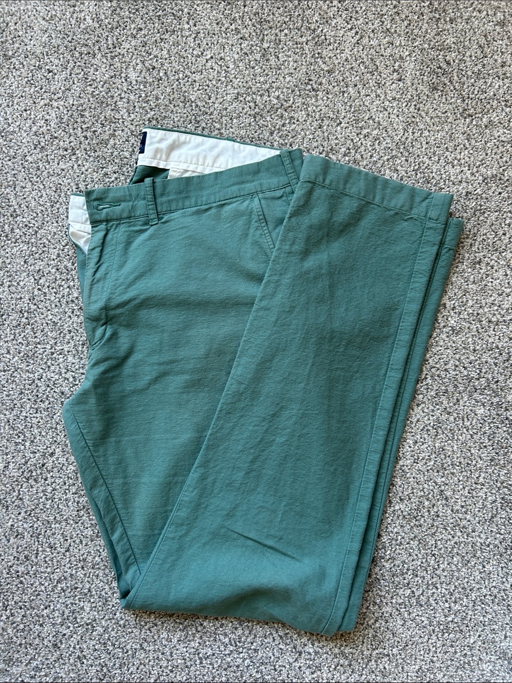 J. Crew The Driggs Teal Chinos